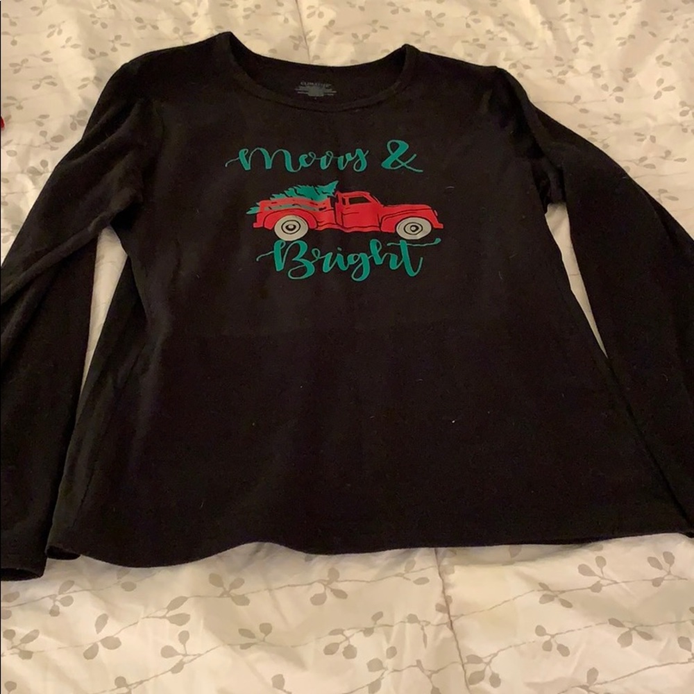 Long sleeve fleece Christmas shirt